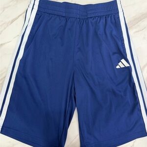 Adidas Boy Blue Athletic Shorts size 18/20 - Preloved